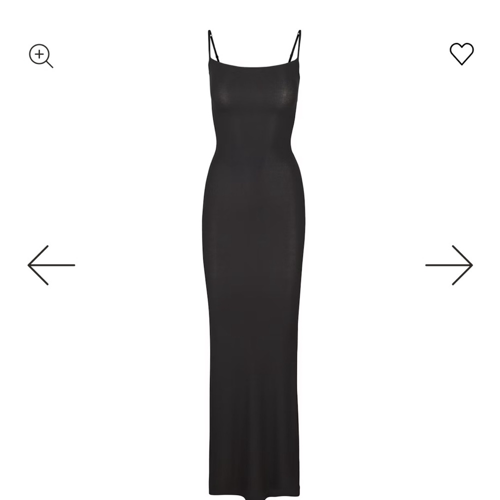 SKIMS Black Maxi Dress